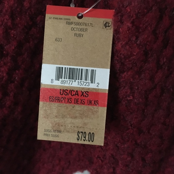 Rachel Roy High Low Mock Neck October Ruby Sweater - Picture 6 of 7